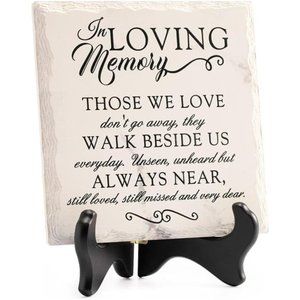 Sympathy Gifts for Loss of Loved One In Memory of Mother Father Plaque withStand